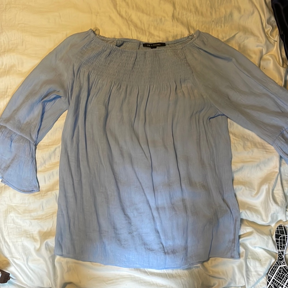 Zac and Rachel blue blouse size M Womens